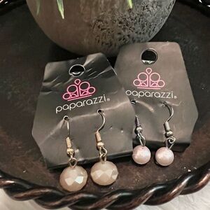 Pair of Paparazzi Pierced Earrings Pearl NEW